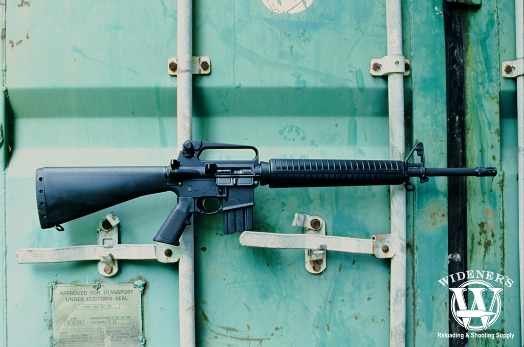 the Colt M16A2 in it's natural habitat a photo of the Colt M16A2 in it's natural habitat