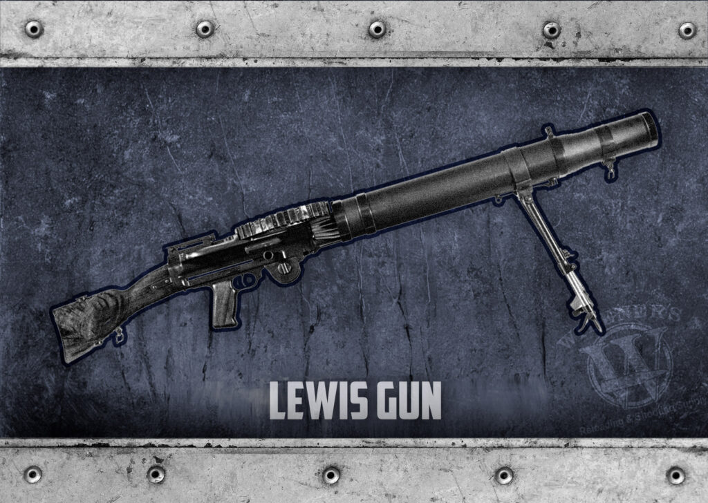 lewis gun used in WWI a photo of the lewis gun used in WWI