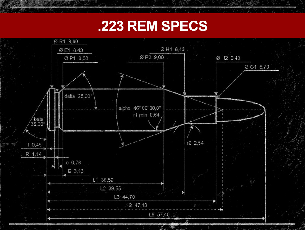 diagram of the 223 rem cartridge a diagram of the 223 rem cartridge