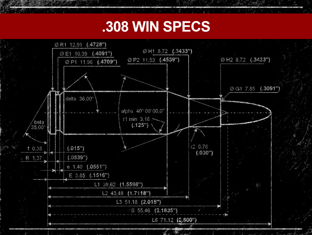 a diagram of the 308 win cartridge 