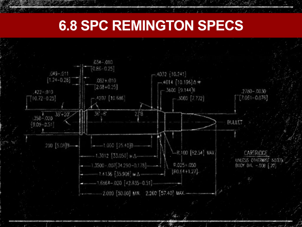 diagram of the 6.8 SPC remington cartridge a diagram of the 6.8 SPC remington cartridge