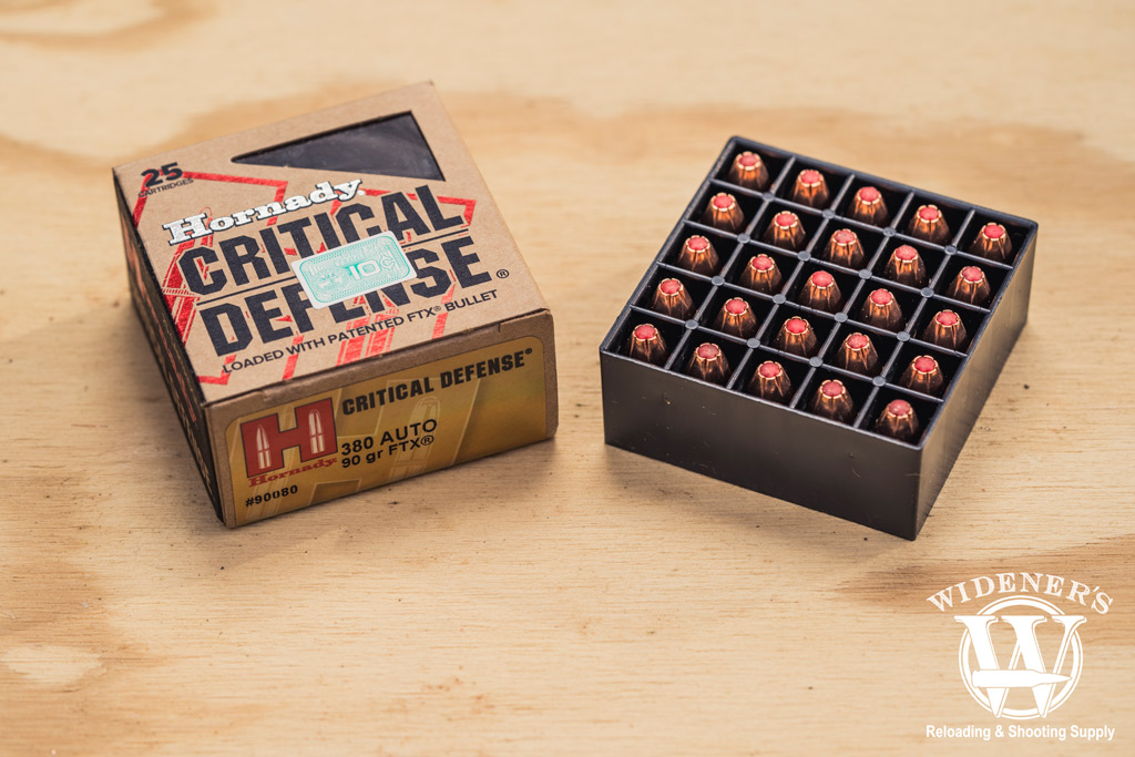 hornady best 380 acp ammo critical defense FTX photo of hornady best 380 ammo critical defense FTX