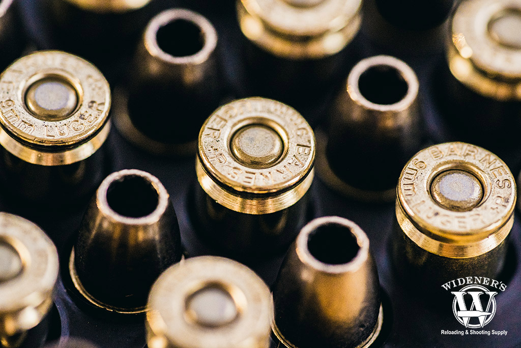 macro photo of 9mm ammo a macro photo of 9mm ammo