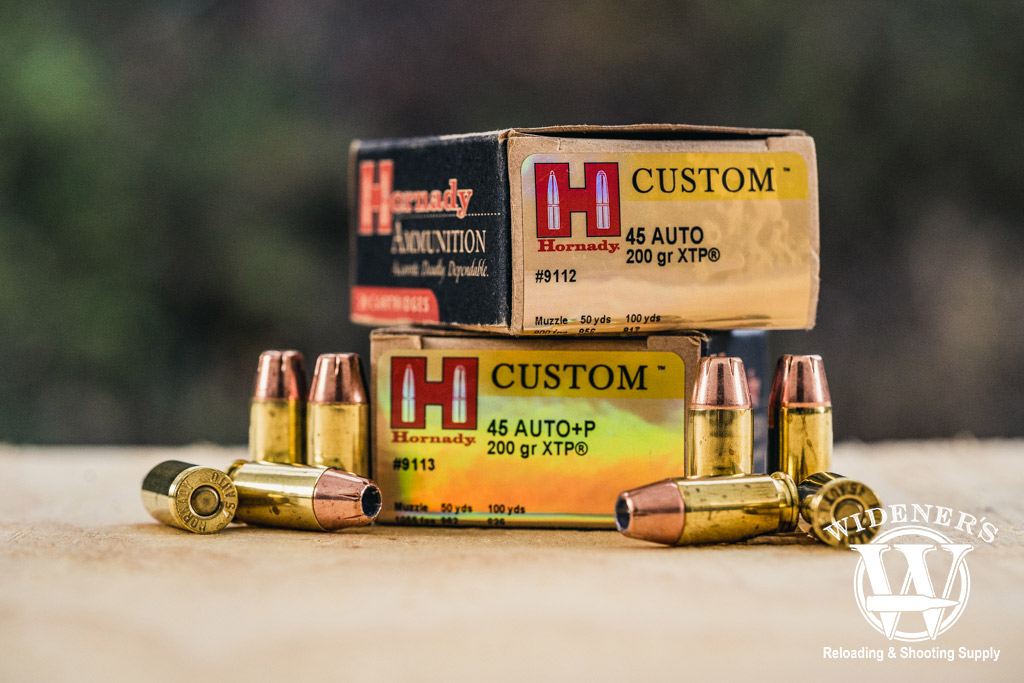 hornady custom 45 acp jhp ammo a photo of hornady custom 45 acp jhp ammo
