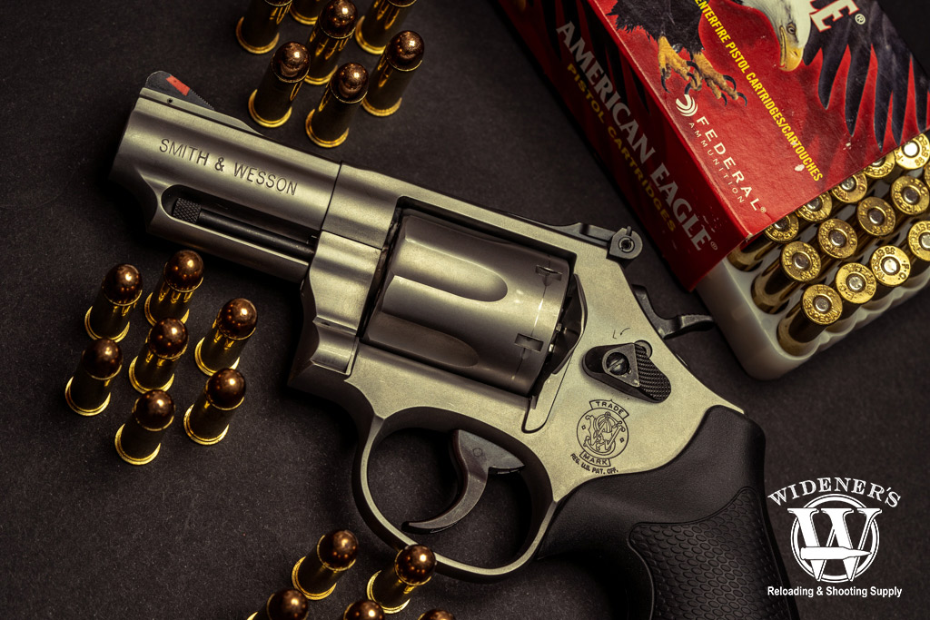 a photo of a revolver with fmj ammo