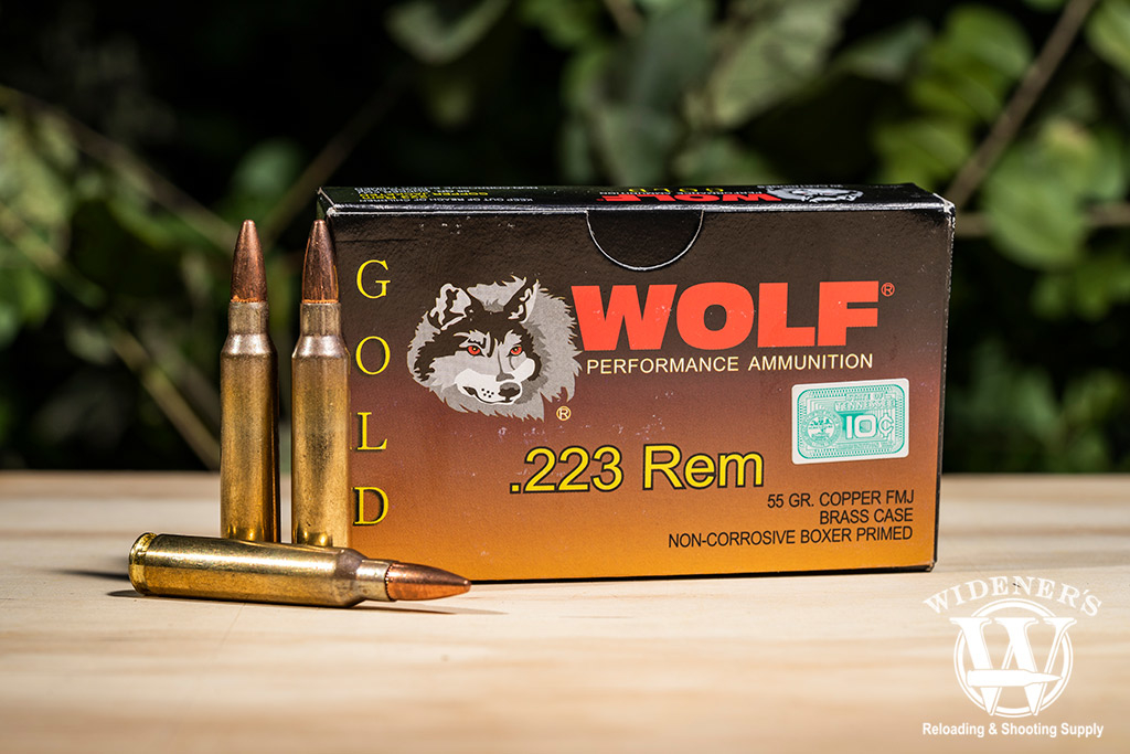 wolf gold 223 rem ammo 55 gr brass case fmj photo of wolf gold 223 rem ammo