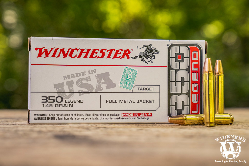 winchester 145gr FMJ 350 legend ammo a photo of winchester 145gr FMJ 350 legend ammo outdoors