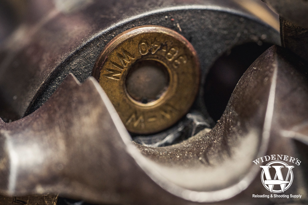 photo of a bullet in a colt navy pistol for cowboy action shooting