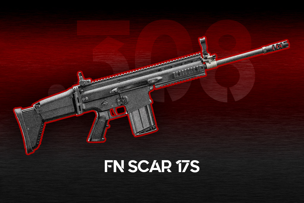the FN Scar 17S a photo of the FN Scar 17S