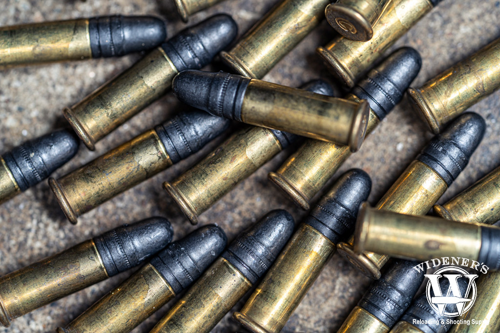macro photo of 22lr rimfire ammo a macro photo of 22lr rimfire ammo