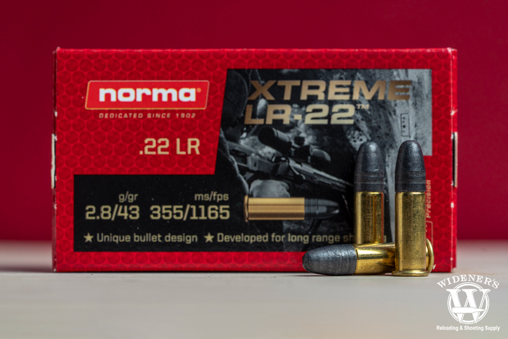 a photo of patented Norma Xtreme LR-22 ammo