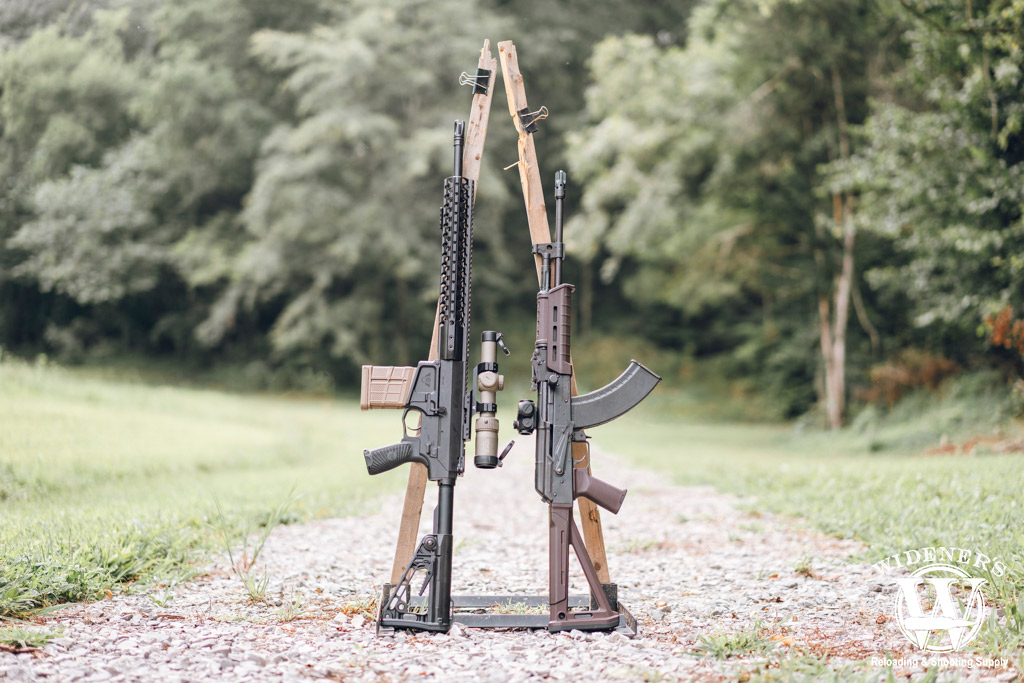 comparing the ak-47 and ar-10 semi automatic rifles a photo comparing the ak-47 and ar-10 semi automatic rifles