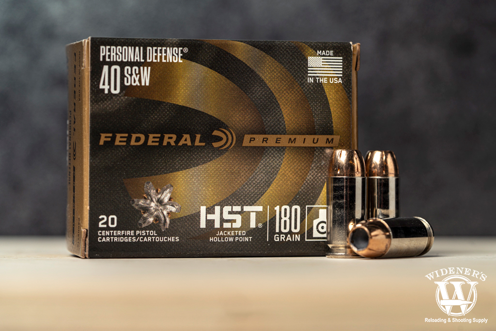 a photo of the best 40 S&W ammo Personal Defense HST 180 Grain