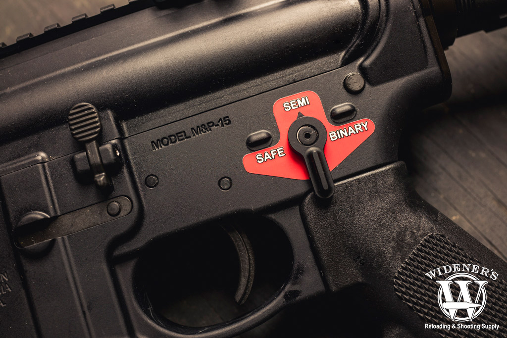 selector switch on an ar15 rifle a photo of a selector switch on an ar15 rifle