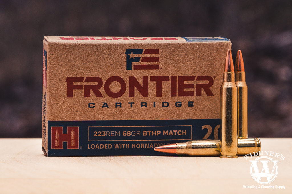 a photo of .223 Remington 68gr BTHP Match Frontier ammo