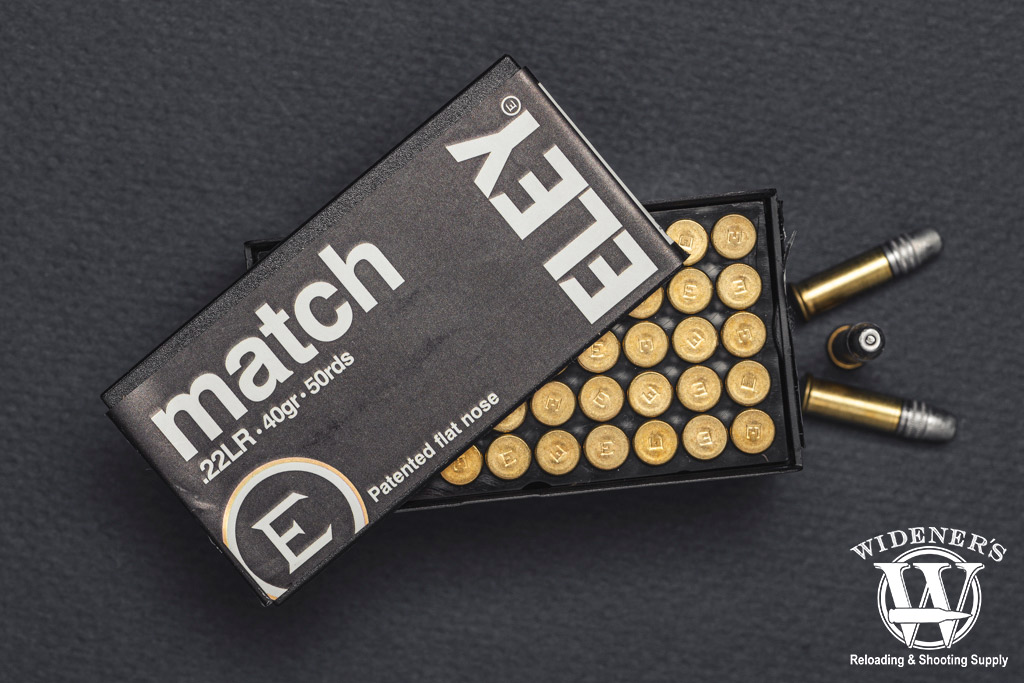 ELEY Match .22LR ammo a photo of ELEY Match .22LR ammo