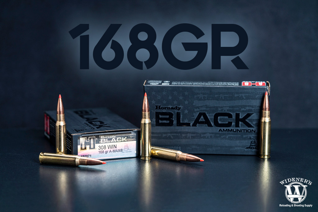Hornady Black 308 168gr A-Max ammo a photo of Hornady Black 308 168gr A-Max ammo