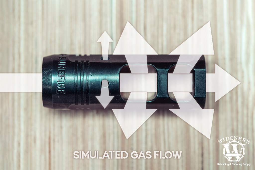 showing how a muzzle brake works a photo showing how a muzzle brake works