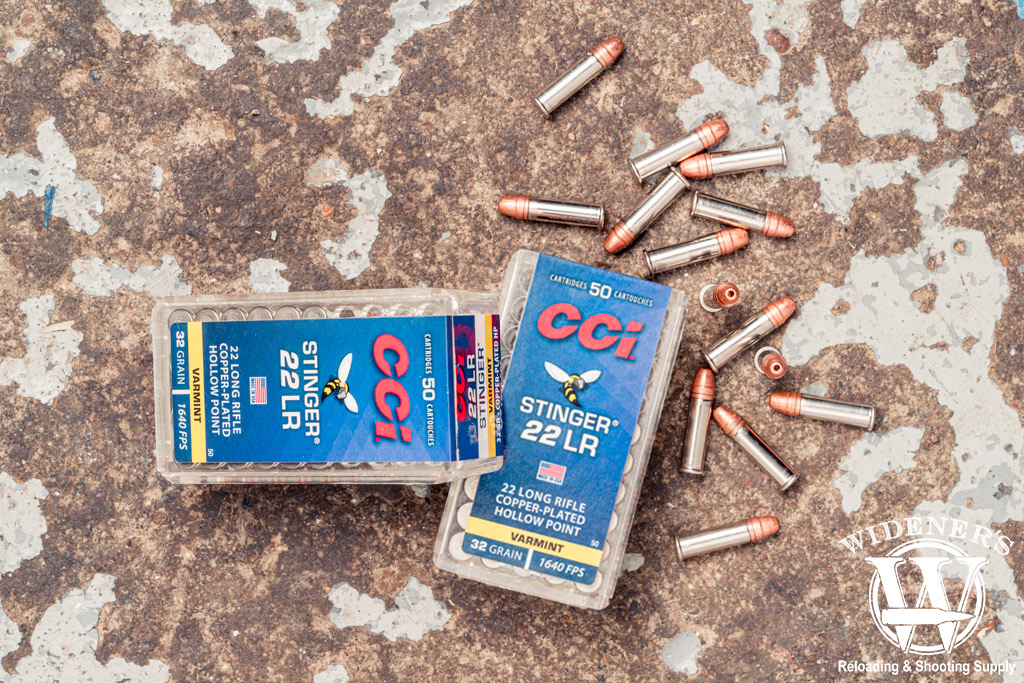 CCI stinger most lethal 22LR ammo a photo of CCI stinger most lethal 22LR ammo