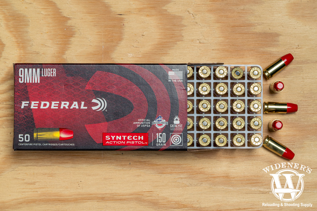 Federal Syntech Action Pistol 9mm 150 Grain TSJ a photo of Federal Syntech Action Pistol 9mm 150 Grain TSJ