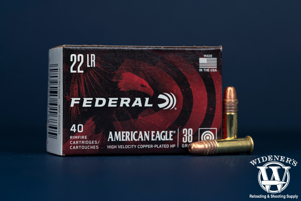 federal american eagle 22lr rimfire ammo a photo of federal american eagle 22lr rimfire ammo