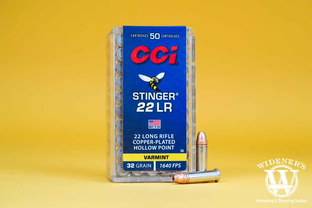 CCI 22LR Stinger rimfire ammo a photo of CCI 22LR Stinger rimfire ammo