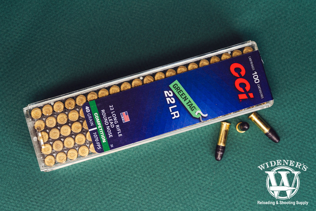 CCI 22LR green tag a photo of CCI 22LR green tag rimfire ammo