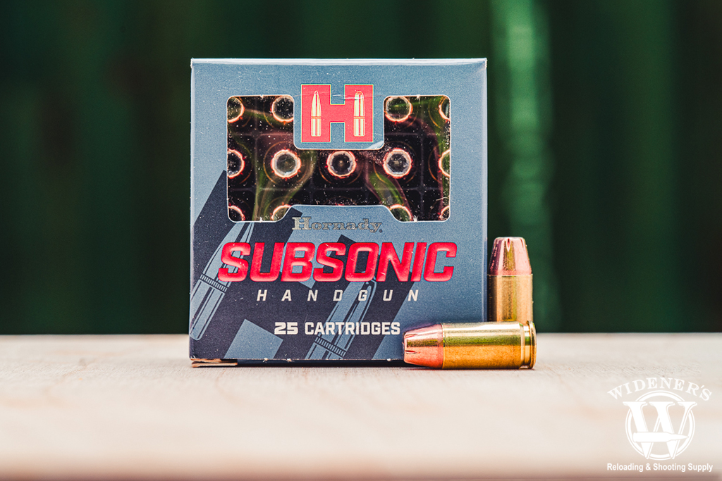 a photo of Hornady 147gr XTP Subsonic ammo