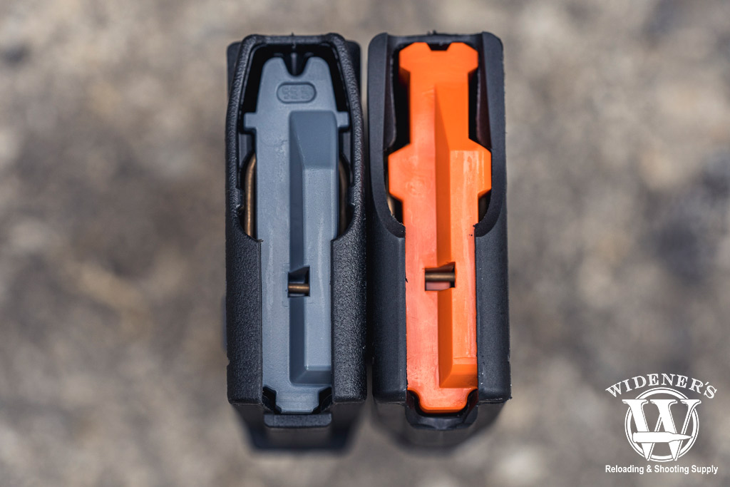 magazine follower of pmag vs hexmag a photo comparing the magazine follower of pmag vs hexmag