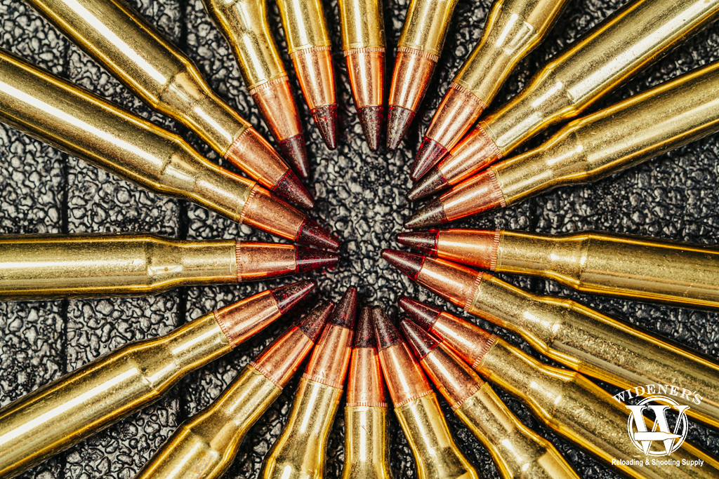 270 win hunting cartridge a macro photo of the 270 win hunting cartridge