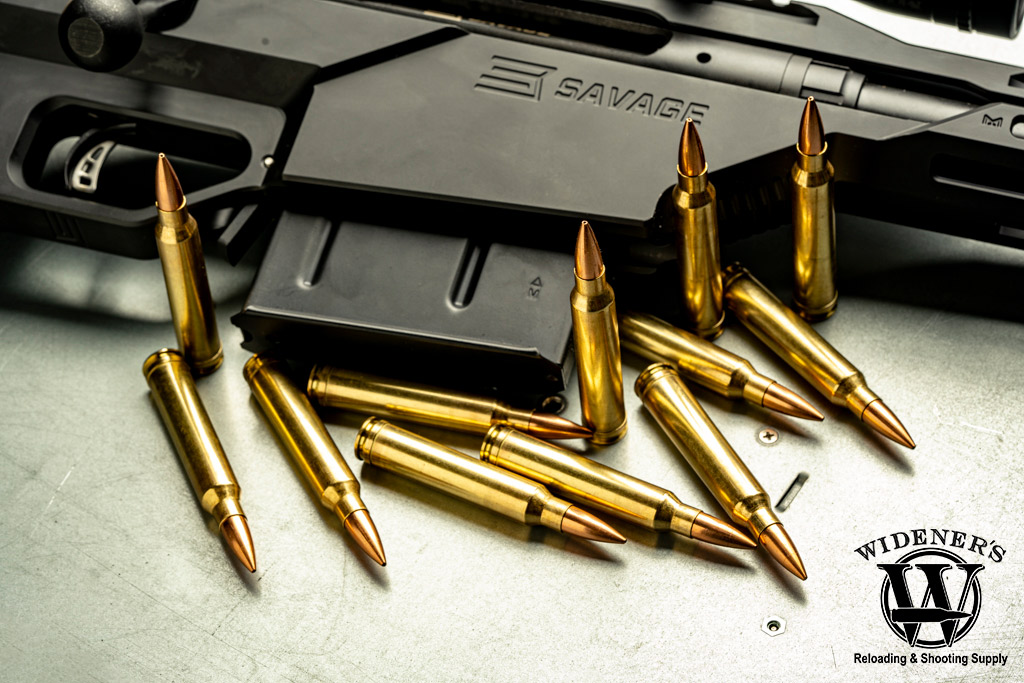 savage arms precision rifle with ammo a photo of a savage arms precision rifle with ammo