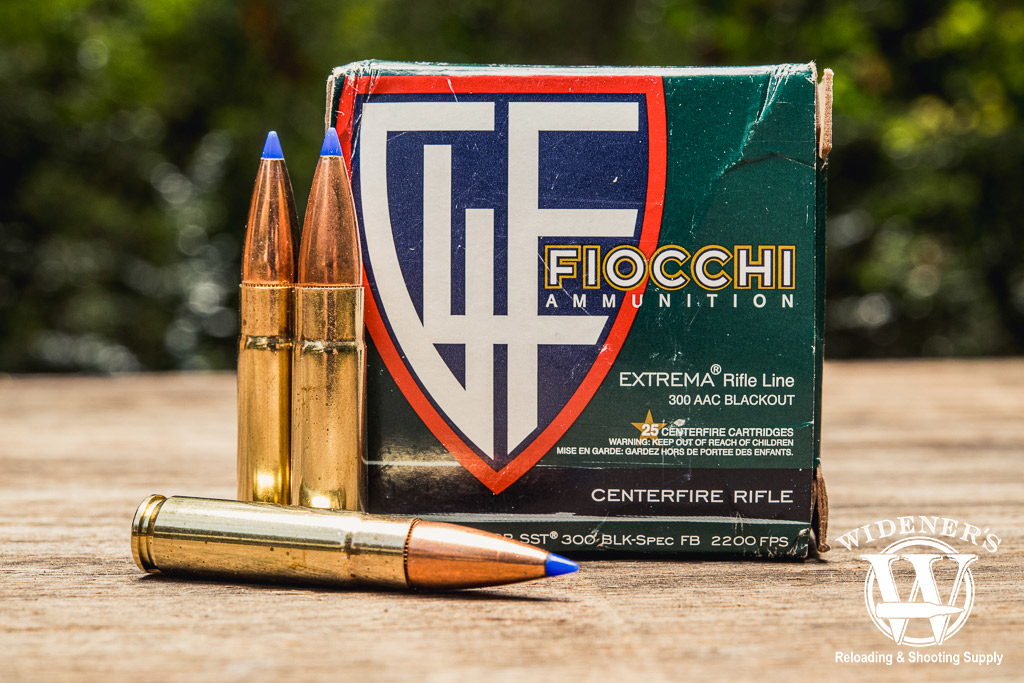 photo of fiocchi extrema 300 blackout ammo