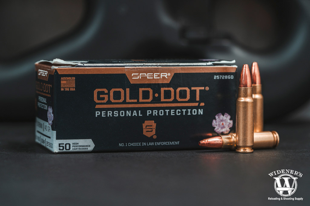 best 5.7x28 ammo speer gold dot JHP 40gr a photo of the best 5.7x28 ammo speer gold dot JHP 40gr