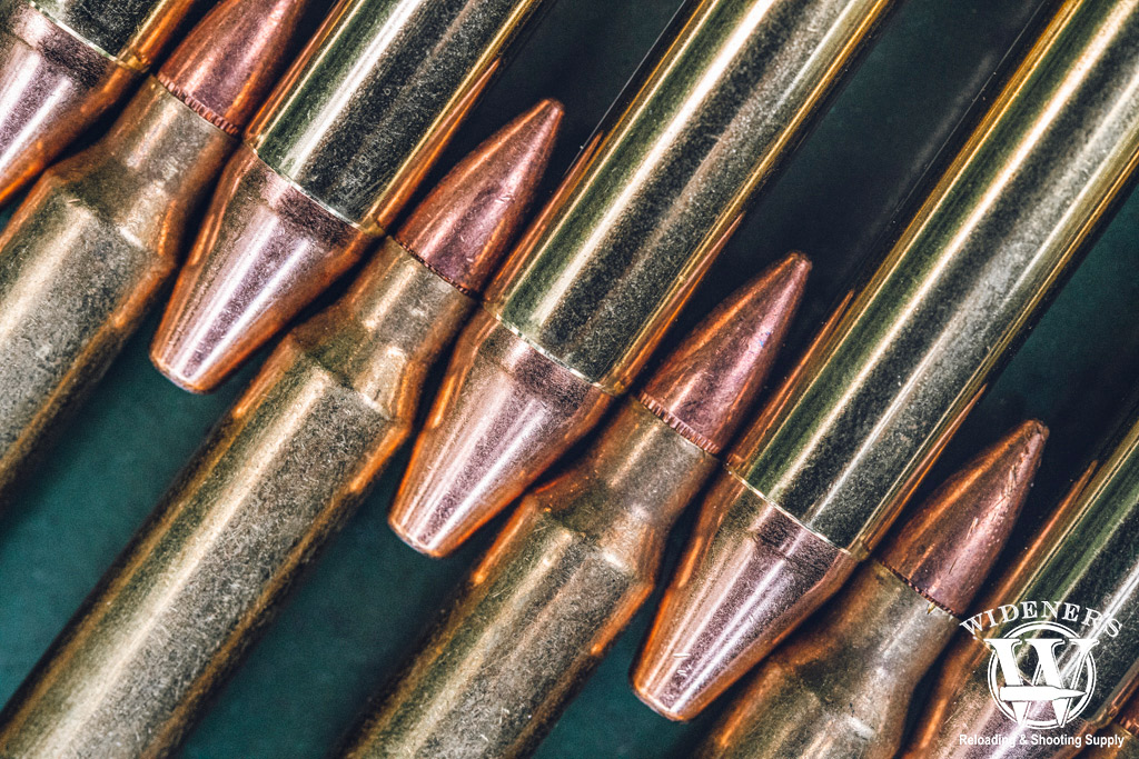 a photo comparing 350 Legend VS 223 cartridges
