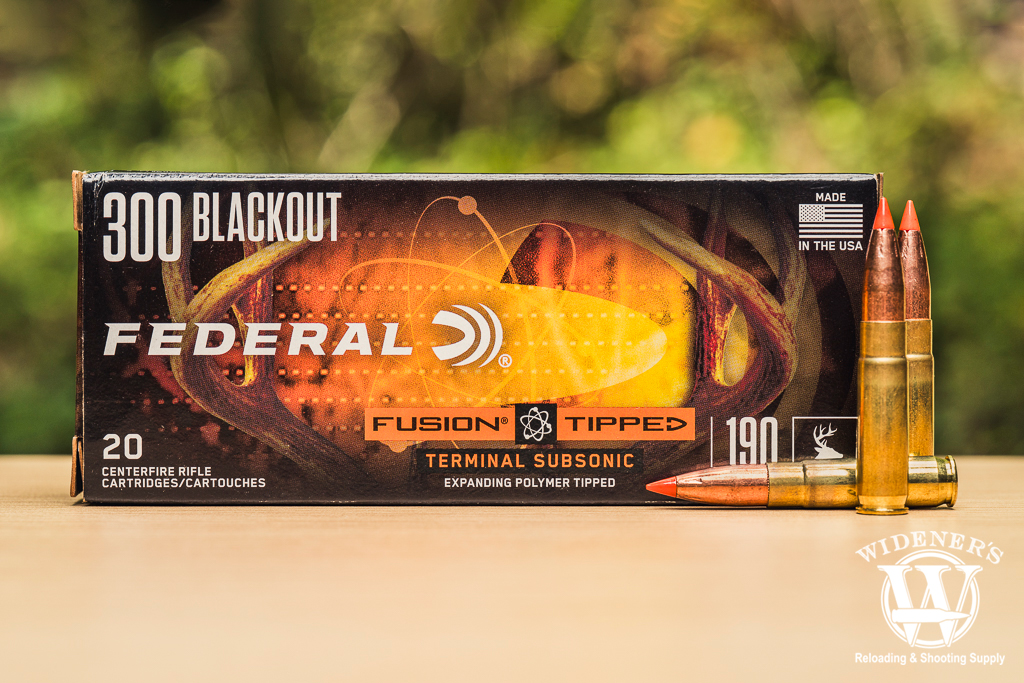 Federal Subsonic 300 Blackout 190 Grain Fusion Tipped a photo of Federal Subsonic 300 Blackout 190 Grain Fusion Tipped