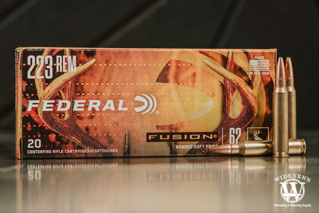 Federal Fusion 223 Rem Ammo 62 Grain SP a photo of Federal Fusion 223 Rem Ammo 62 Grain SP