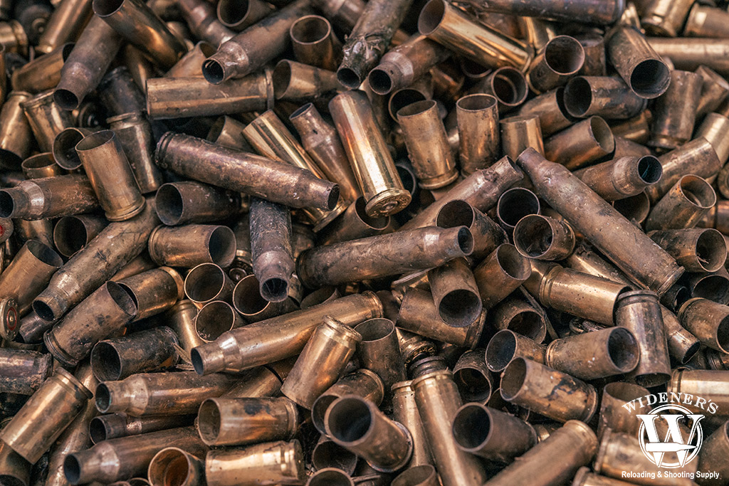 spent brass casings a photo of spent brass casings