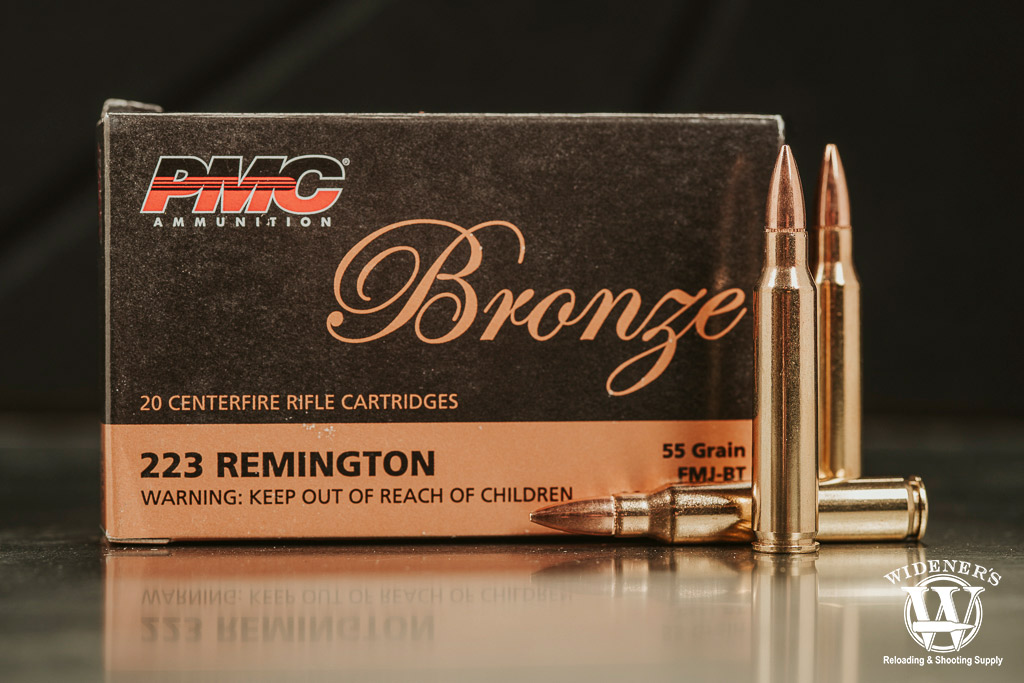 PMC 223 Rem 55 Grain FMJ a photo of the best 223 rem ammo PMC 223 Rem 55 Grain FMJ