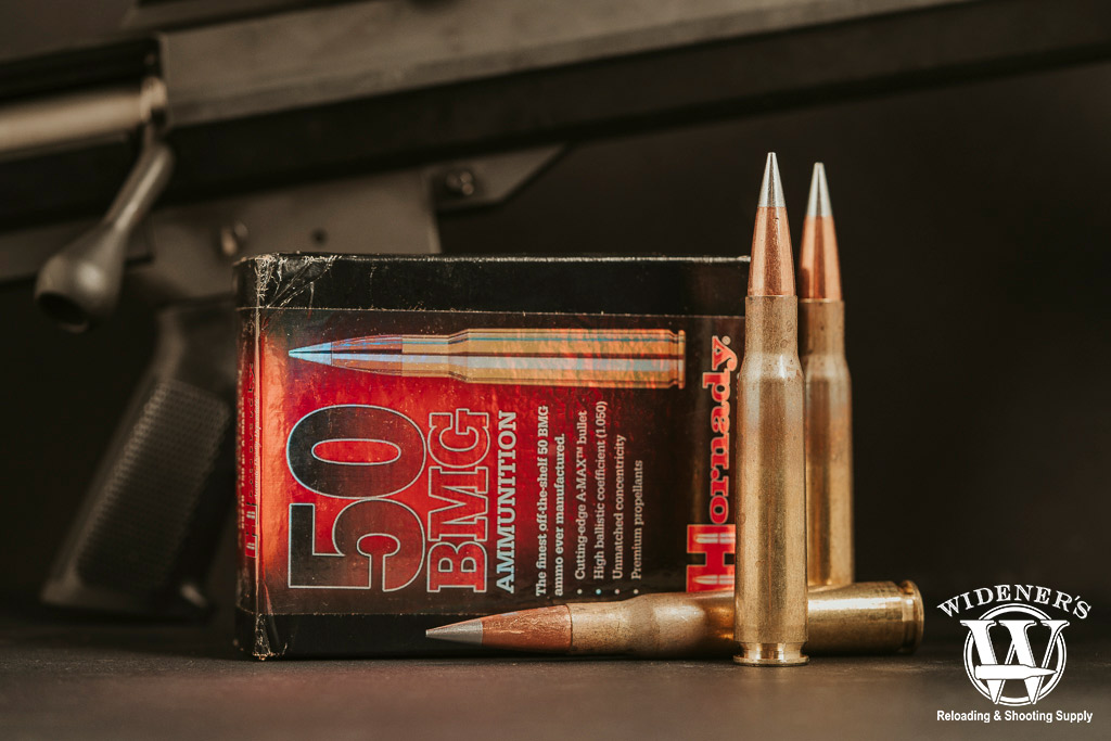 Hornady 750 Grain A-Max match ammo a photo of Hornady 750 Grain A-Max match ammo