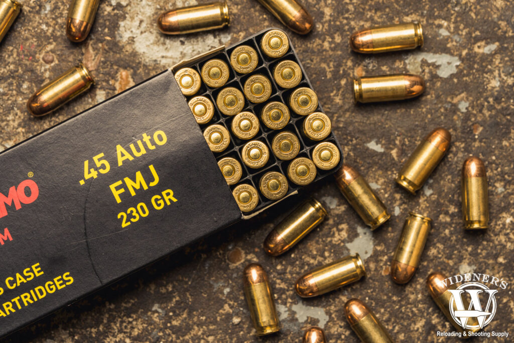 45 auto ammunition a photo of 45 auto ammunition