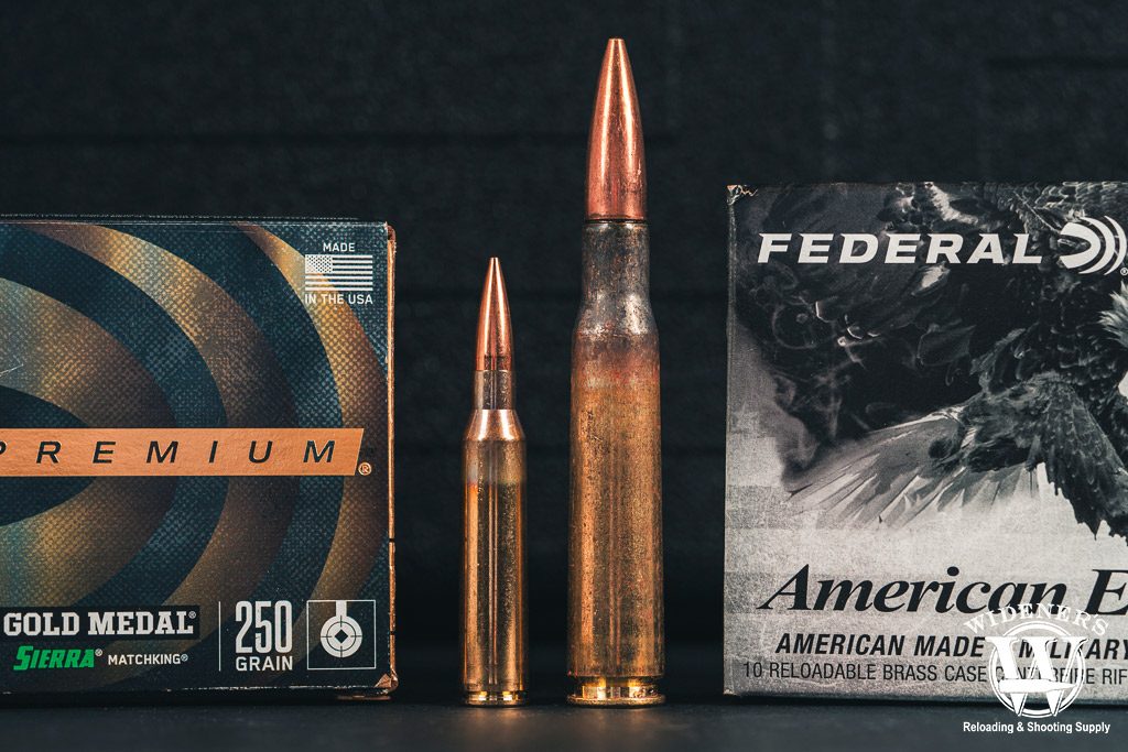 comparing 338 Lapua Magnum VS 50 BMG a photo comparing 338 Lapua Magnum VS 50 BMG
