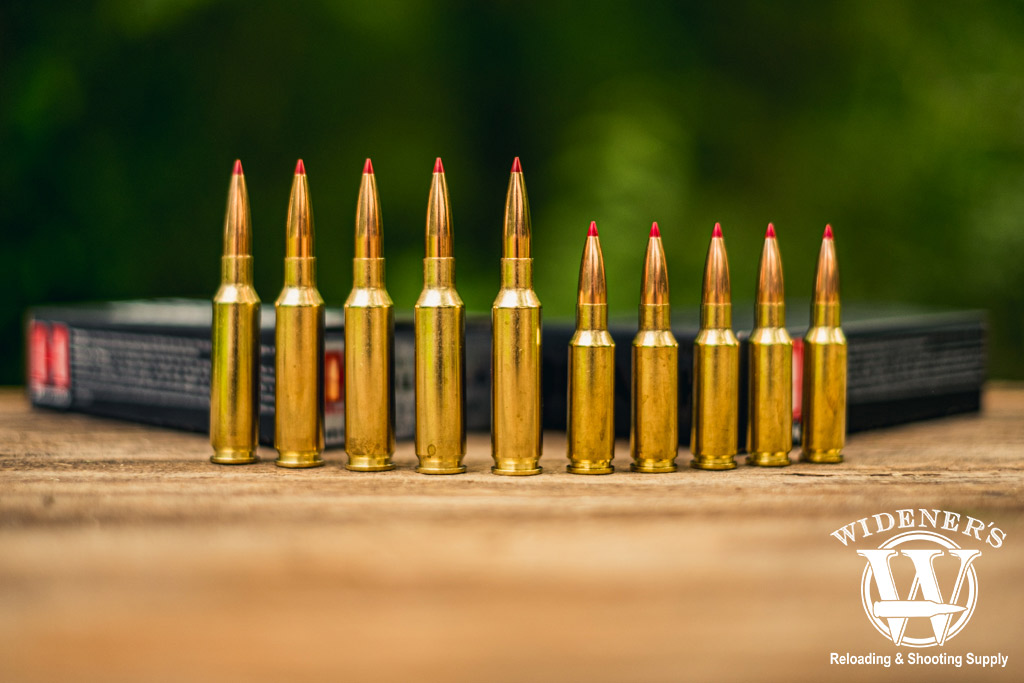 a photo of two centerfire huntings cartridges from hornady