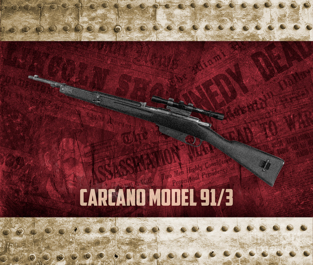 Carcano Model 91/3 Italian infantry rifle a photo of Carcano Model 91/3 Italian infantry rifle used in the Kennedy assassination