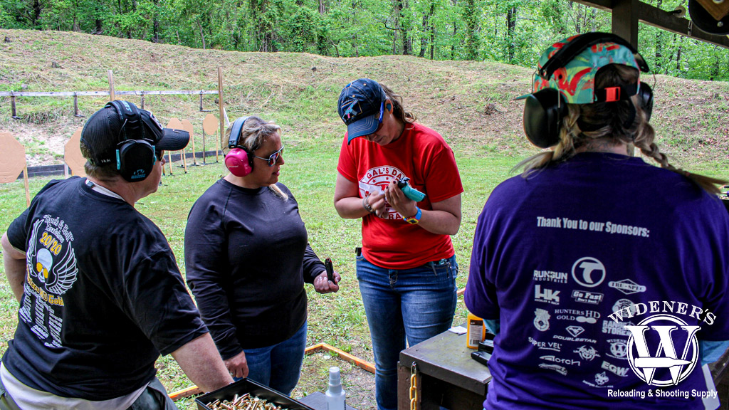 women at the gun range a photo of women at the gun range