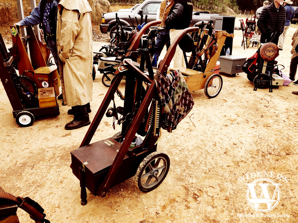photo of a custom cart used for cowboy action shooting matches