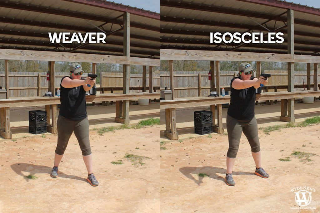 weaver and isoceles shooting stances photo showing weaver and isoceles shooting stances as two ways to shoot a gun