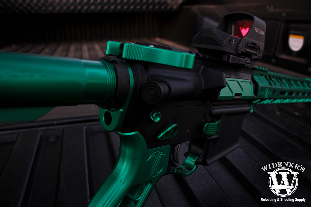 custom competition ar rifle a photo of a custom competition ar rifle