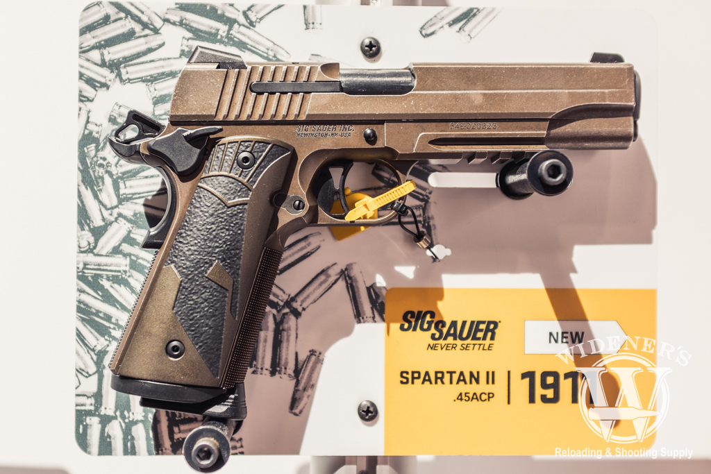 Sig Spartan II is chambered in .45 ACP at shot show 2019 photo of the Sig Spartan II is chambered in .45 ACP at shot show 2019