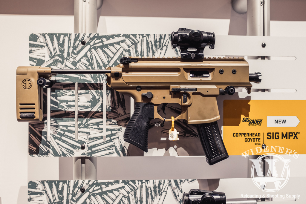 Sig MPX Copperhead Coyote chambered in 9mm photo of the Sig MPX Copperhead Coyote chambered in 9mm