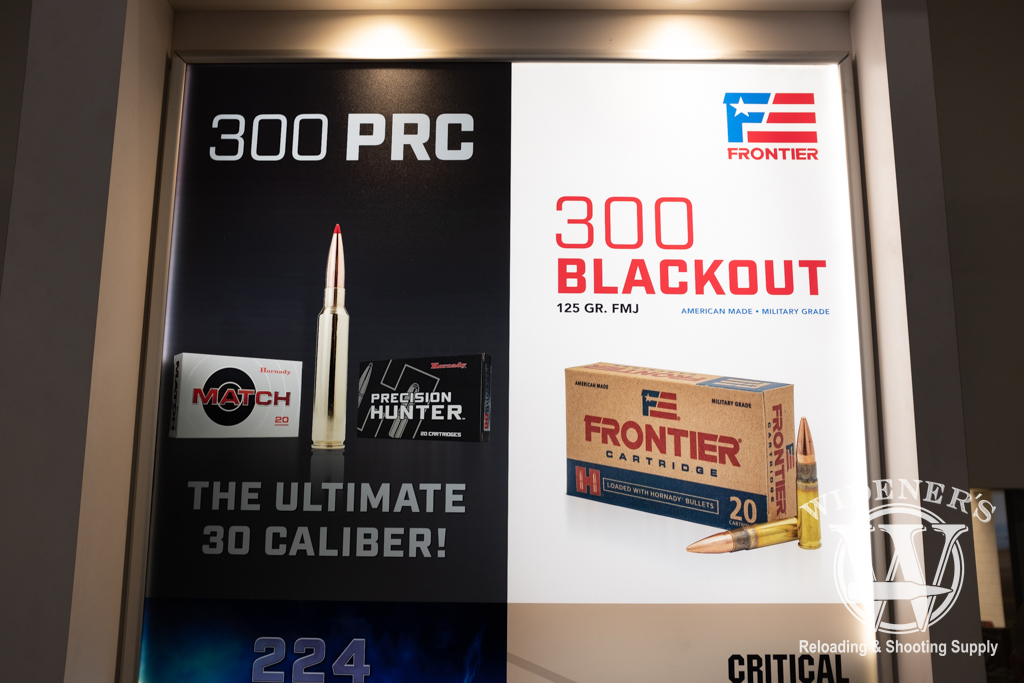 Hornady 300 PRC in 30 caliber and the Frontier line 300 Blk photo of Hornady 300 PRC in 30 caliber and the Frontier line 300 Blk